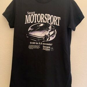 Gildan Black Motorsport Kids T-Shirt